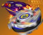 Тайсона Beyblade, сражающихся Волчок из Драгунского. Драгунский это бит зверя Тайсона